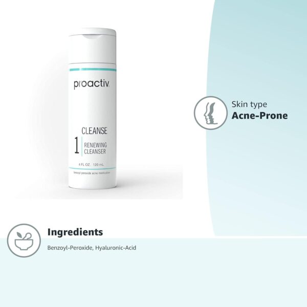 Proactiv - Benzoyl Peroxide Face Wash and Acne Treatment - Daily Facial Cleanser and Hyularonic Acid Moisturizer with Exfoliating Beads - 60 Day Supply, 4 Oz - Image 11