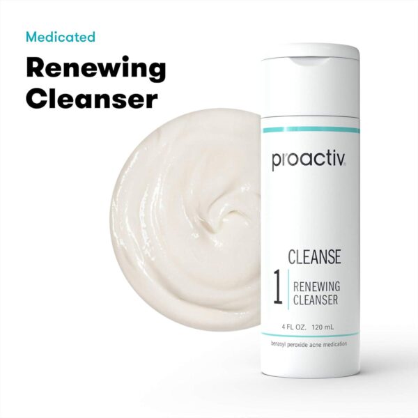 Proactiv - Benzoyl Peroxide Face Wash and Acne Treatment - Daily Facial Cleanser and Hyularonic Acid Moisturizer with Exfoliating Beads - 60 Day Supply, 4 Oz - Image 3