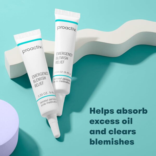Proactiv Emergency Blemish Relief - Benzoyl Peroxide Gel - Acne Spot Treatment for Face and Body - 2 Pack, .33 Oz - Image 6
