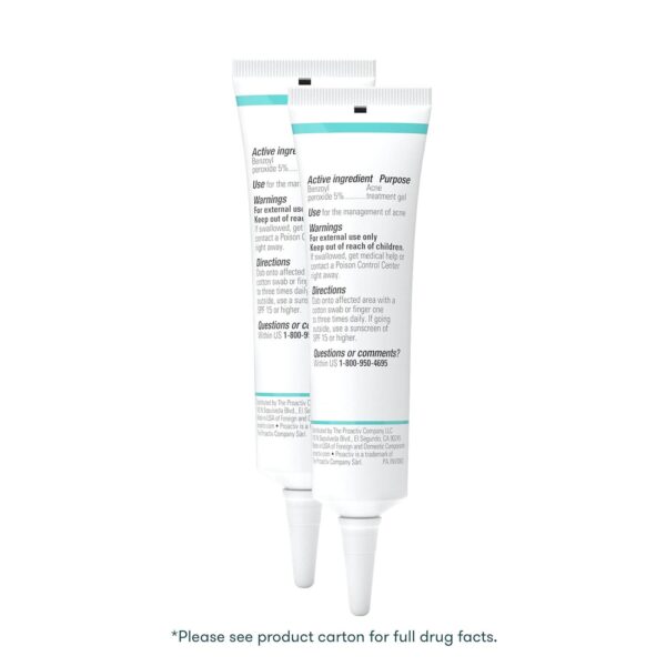 Proactiv Emergency Blemish Relief - Benzoyl Peroxide Gel - Acne Spot Treatment for Face and Body - 2 Pack, .33 Oz - Image 5