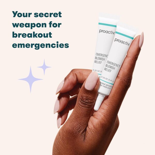 Proactiv Emergency Blemish Relief - Benzoyl Peroxide Gel - Acne Spot Treatment for Face and Body - 2 Pack, .33 Oz - Image 2