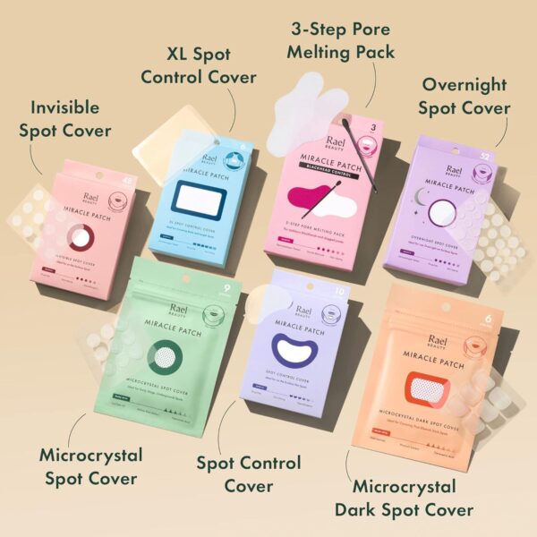 Rael Pimple Patches, Miracle Invisible Spot Cover - Hydrocolloid Acne Patch for Face, Blemishes, Zits Absorbing Patch, Breakouts Spot Treatment for Skin Care, Facial Sticker, 2 Sizes (96 Count) - Image 7