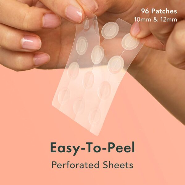 Rael Pimple Patches, Miracle Invisible Spot Cover - Hydrocolloid Acne Patch for Face, Blemishes, Zits Absorbing Patch, Breakouts Spot Treatment for Skin Care, Facial Sticker, 2 Sizes (96 Count) - Image 2
