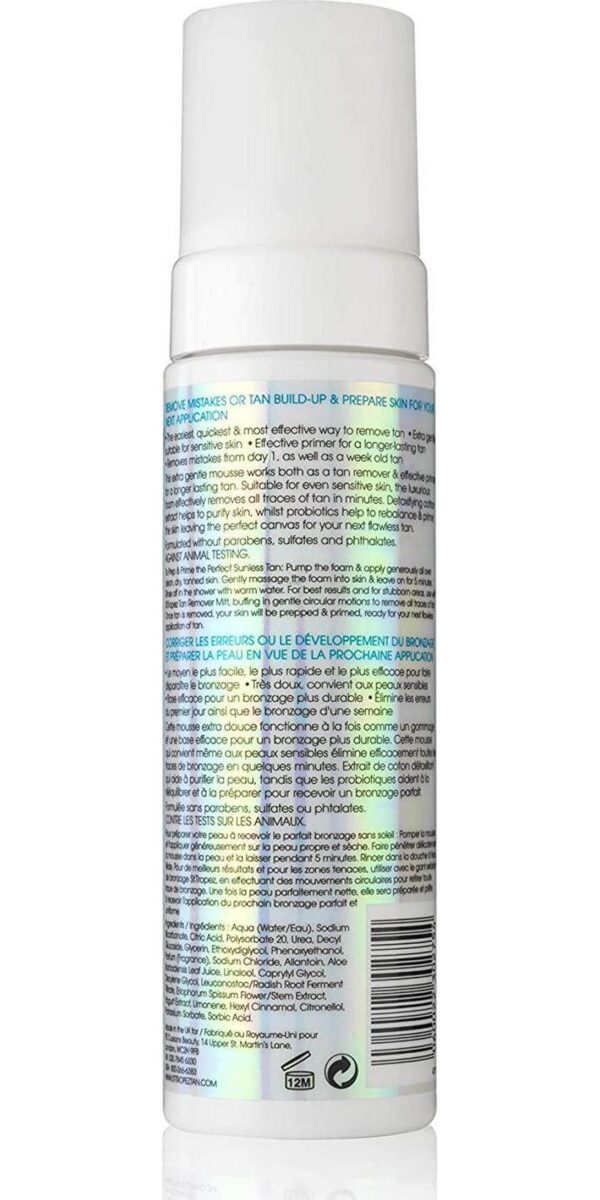 St.Tropez Tan Remover Mousse and Primer, 2-in-1 Prep and Maintain, Detox and Prime Skin, Sensitive Skin, Vegan, Natural and Cruelty Free, 6.7 Fl Oz - Image 2