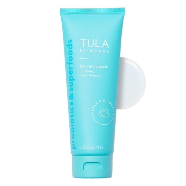 TULA Skin Care Cult Classic Purifying Face Cleanser - Gentle and Effective Face Wash, Makeup Remover, Nourishing and Hydrating