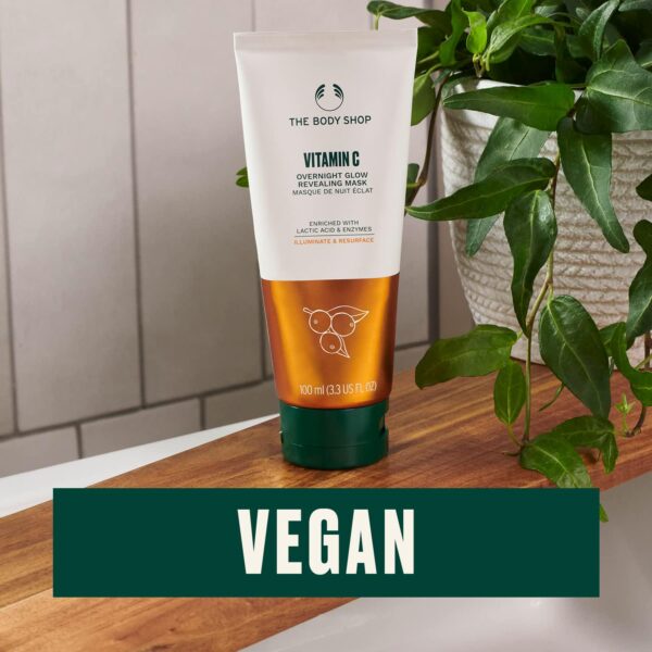 The Body Shop Vitamin C Overnight Glow Revealing Mask - For Even Toning, Brightening - 3.3 Fl Oz - Image 3