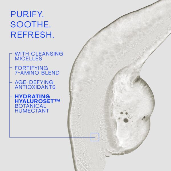 The Outset Gentle Micellar Antioxidant Cleanser - Gel Face Wash + Makeup Remover - Hydrating and Brightening - Fragrance Free for Sensitive Skin - Clean, Vegan, Gluten Free, All Skin Types - 5 fl oz - Image 3