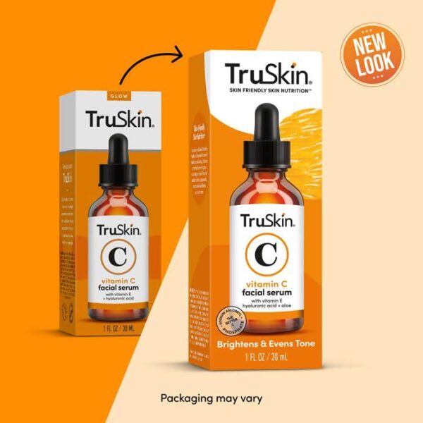 TruSkin Vitamin C Serum Anti Aging Facial Serum with Vitamin C, Hyaluronic Acid, Vitamin E and More Brightening Serum for Dark Spots, Even Skin Tone, Eye Area, Fine Lines and Wrinkles, 1 Fl Oz - Image 2