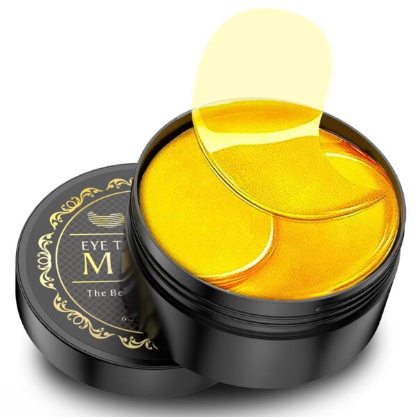 Under Eye Patches - 30 Pairs - 24K Gold Eye Mask- Puffy Eyes and Dark Circles Treatments,Reduce Under Eye Bags and Smooth Wrinkles,Eye Skin Care Pads With Collagen