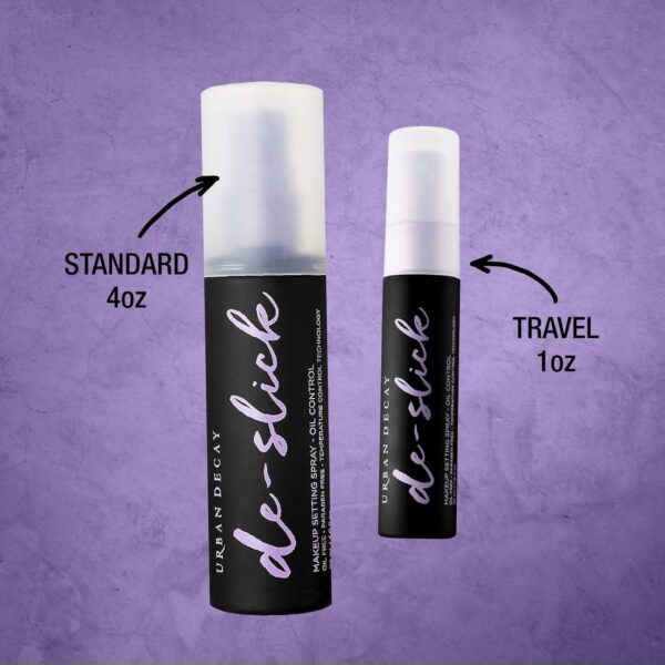 Urban Decay De-Slick Mattifying Makeup Setting Spray for Face, Waterproof, Smudge-proof, Oil and Shine Control, for Oily Combination Skin, Oil-free, Vegan, Cruelty-free - Image 6