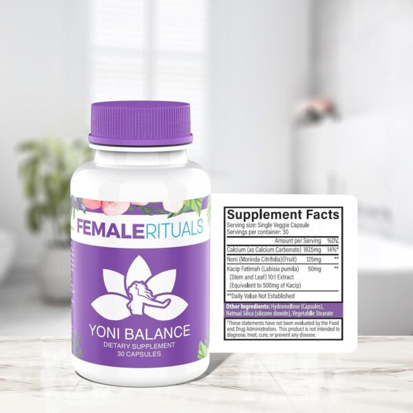 Yoni Balance Vaginal Tightening Pills 30 Pack - Vaginal Rejuvenation and Vagina Moisturizer for Dryness - Vaginal Tightener with Kacip Fatimah - No Tightening Gel or Cream Needed - Image 6