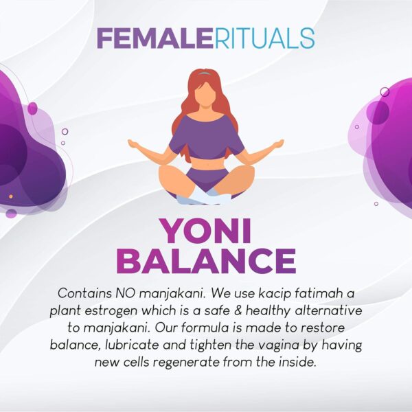 Yoni Balance Vaginal Tightening Pills 30 Pack - Vaginal Rejuvenation and Vagina Moisturizer for Dryness - Vaginal Tightener with Kacip Fatimah - No Tightening Gel or Cream Needed - Image 8