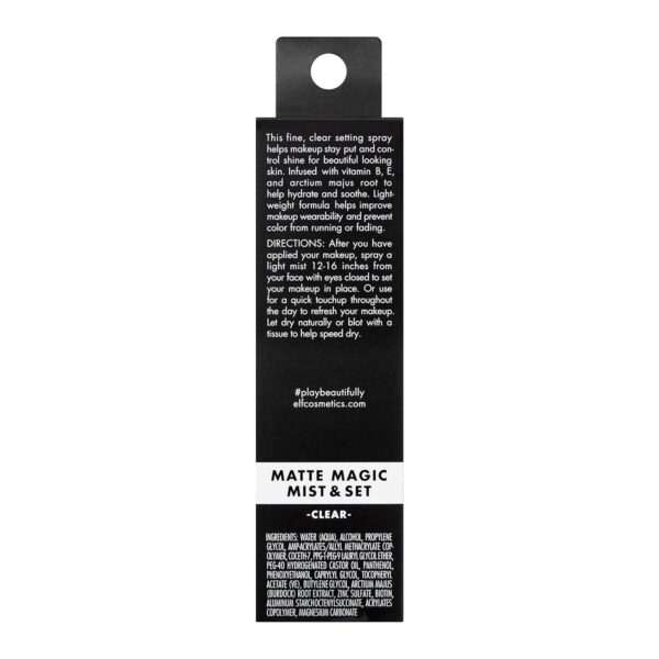 e.l.f. Matte Magic Mist and Set - Small, Lightweight, Long Lasting, Mattifying, Revitalizes, Controls Shine, Refreshes, Hydrates, All-Day Wear, 2.0 Fl Oz - Image 3