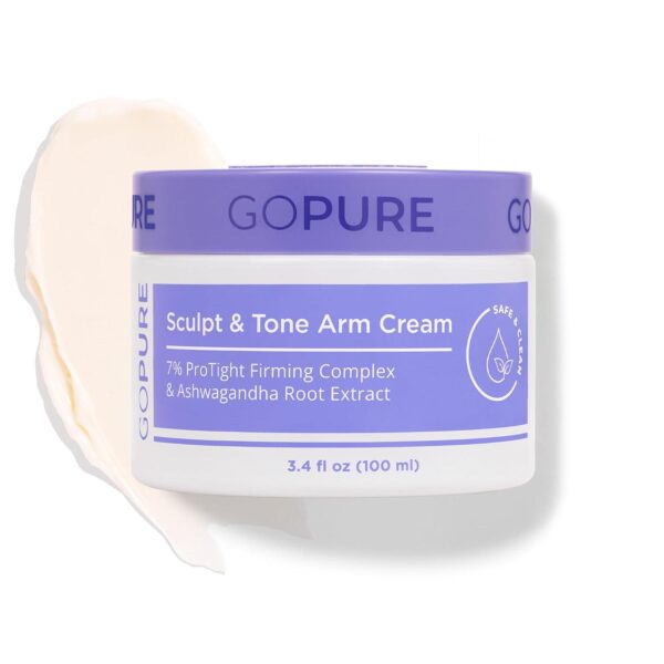 goPure Sculpt and Tone Arm Cream Firming And Tightening Cream For The Arms, Smooths The Look Of Wrinkles, Deeply Hydrates, Firms The Look Of Crepey Texture On The Arms - Image 9